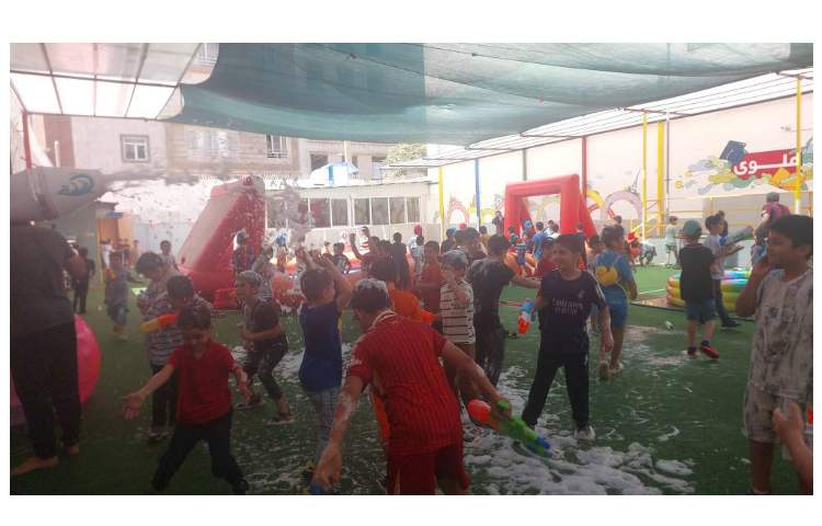 برگزاری اردوی جشن آب در پایگاه تابستانی 7