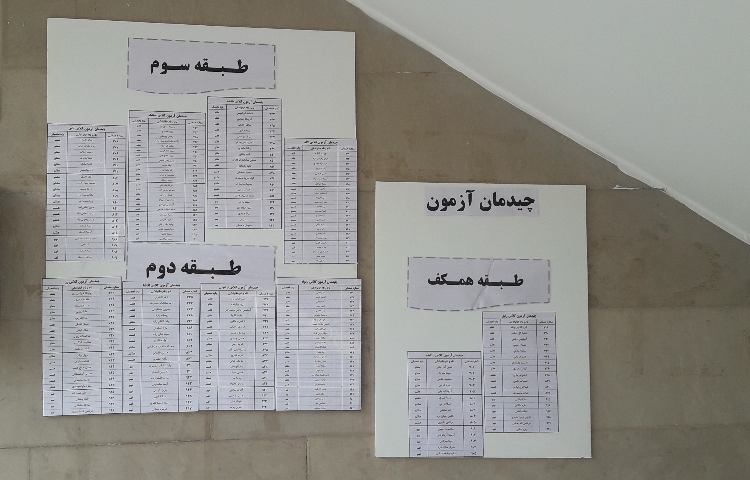 برگزاری امتحانات ترم اول 6