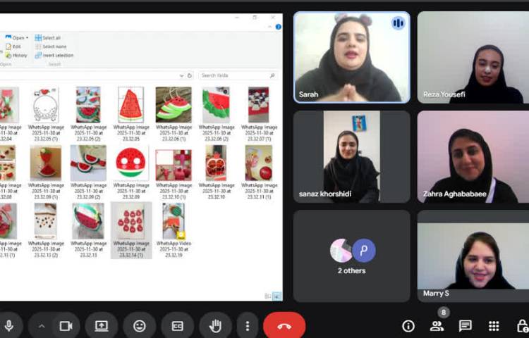 برگزاری جلسه هفتگی دپارتمان زبان و اتاق فکر آنلاین 1