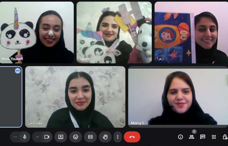 برگزاری جلسه هفتگی دپارتمان زبان و اتاق فکر آنلاین 5