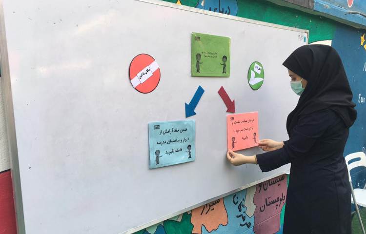 برگزاری مانور زلزله در مدرسه 2