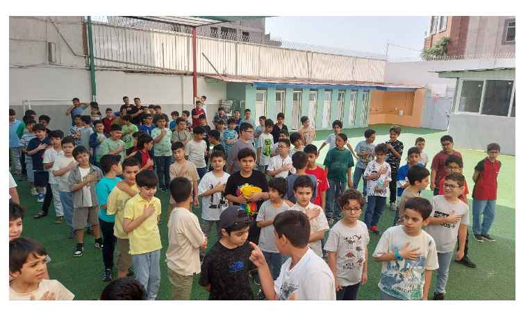 برگزاری مراسم صبحگاهی در سومین هفته پایگاه تابستانی 3