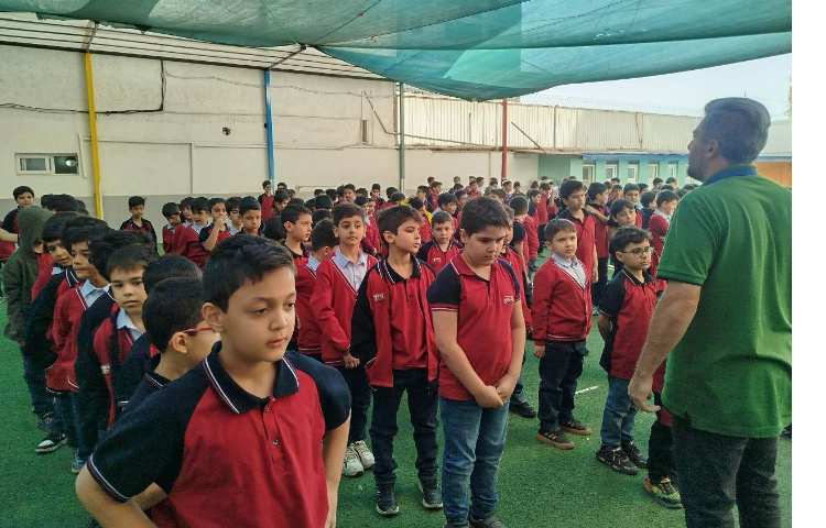 برگزاری مراسم صبحگاهی 7