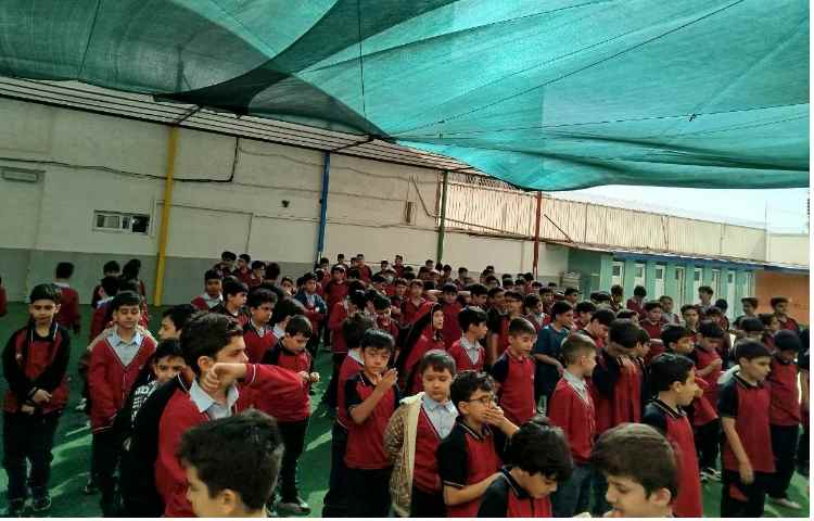 برگزاری مراسم صبحگاهی