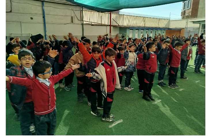 برگزاری مراسم صبحگاهی