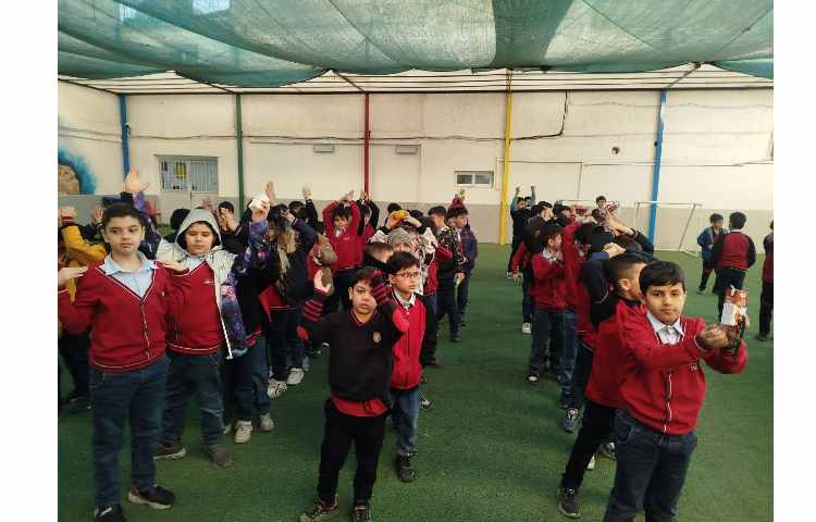 برگزاری مراسم صبحگاهی