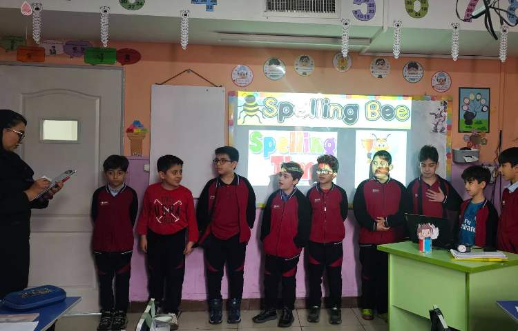برگزاری مرحله دوم مسابقه spelling bee پایه سوم