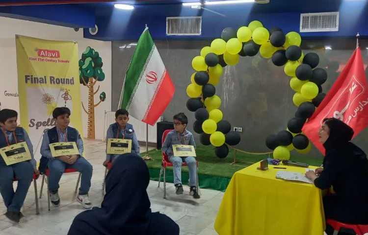 برگزاری مسابقه بین شعب spelling bee 5