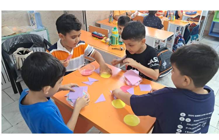 برگزاری مسابقه و بازی با هدف شناخت اشکال هندسی