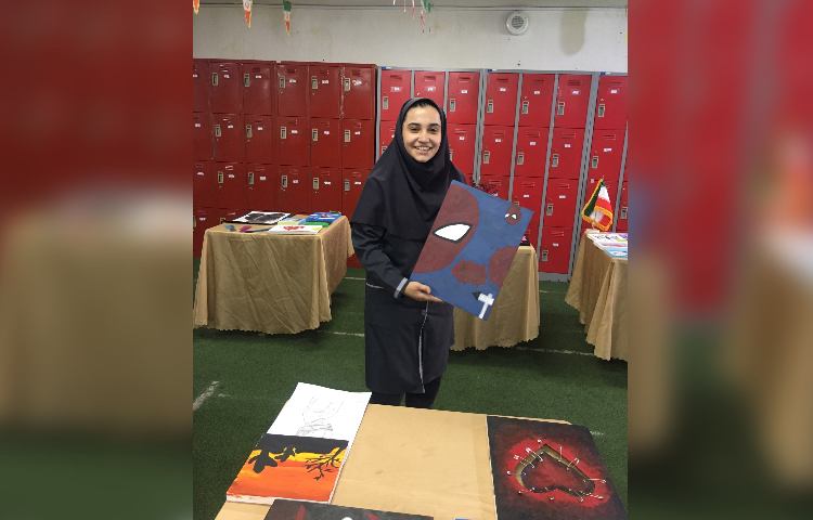 برگزاری نمایشگاه آثار هنری پایه هشتم و نهم 6