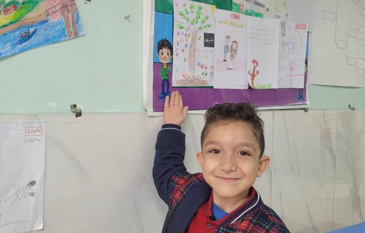 برگزاری نمایشگاه پویش سال نو،منِ نو با نقاشی ها و نوشته های دانش آموزان 18