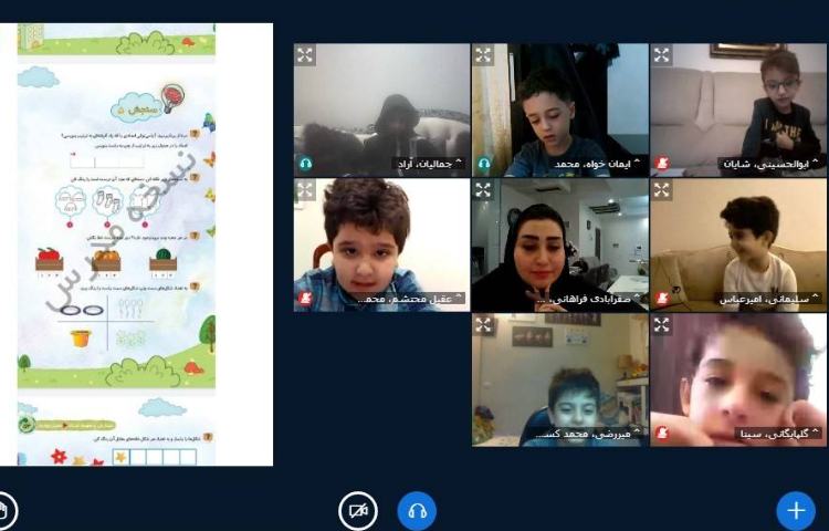 :برگزاری کلاسهای آنلاین با حضور پسرهای عزیز و معلمان خلاق 12