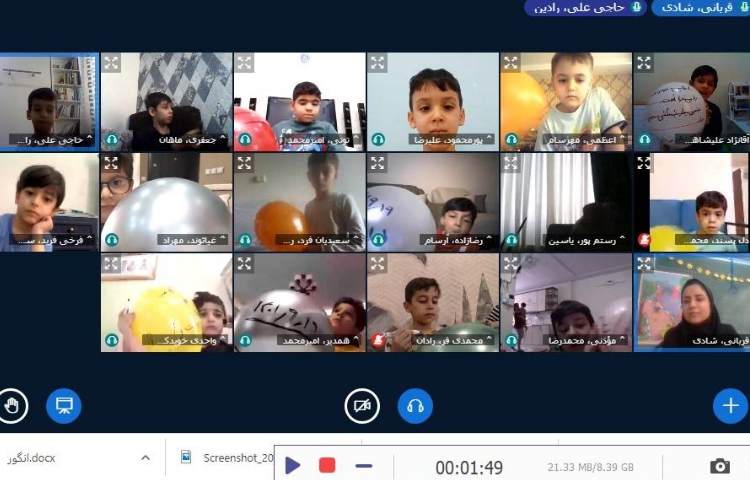 :برگزاری کلاسهای آنلاین با حضور پسرهای عزیز و معلمان خلاق 14