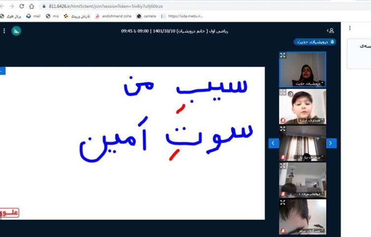 برگزاری کلاسهای آنلاین دبستان علوی در روزهای آلودگی هوا 4