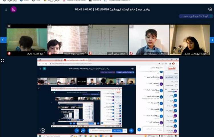 برگزاری کلاسهای آنلاین دبستان علوی در روزهای آلودگی هوا 8
