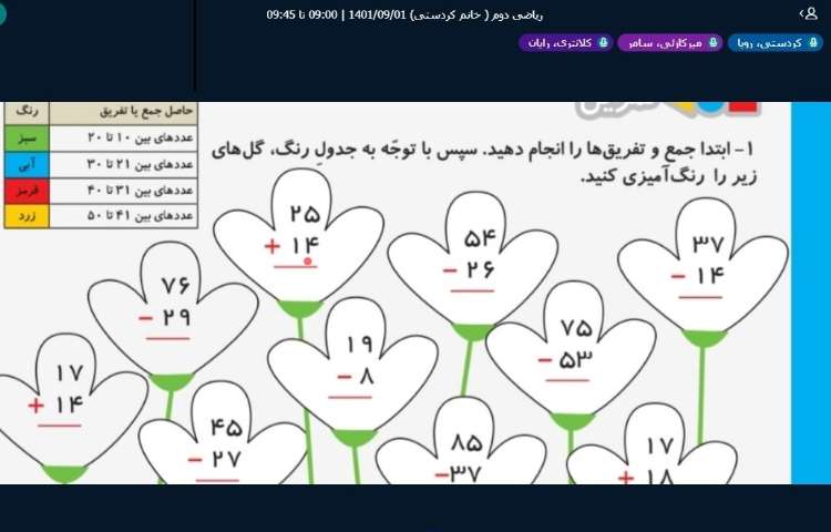 برگزاری کلاسهای آنلاین دبستان علوی در روزهای تعطیل آلودگی هوا 2