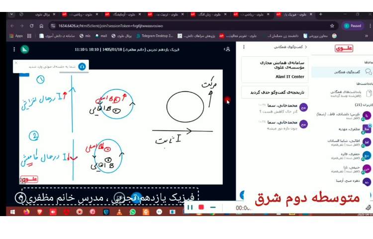 برگزاری کلاسهای برخط