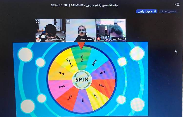 برگزاری کلاس آنلاین زبان انگلیسی 2