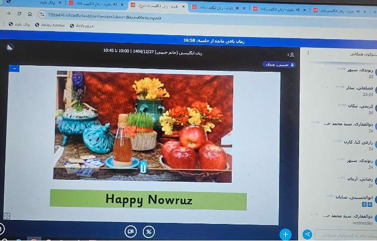 برگزاری کلاس آنلاین زبان انگلیسی 26