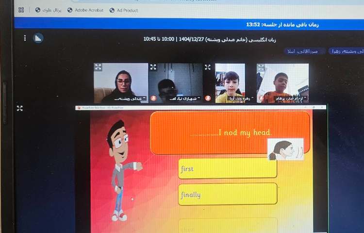 برگزاری کلاس آنلاین زبان انگلیسی 6