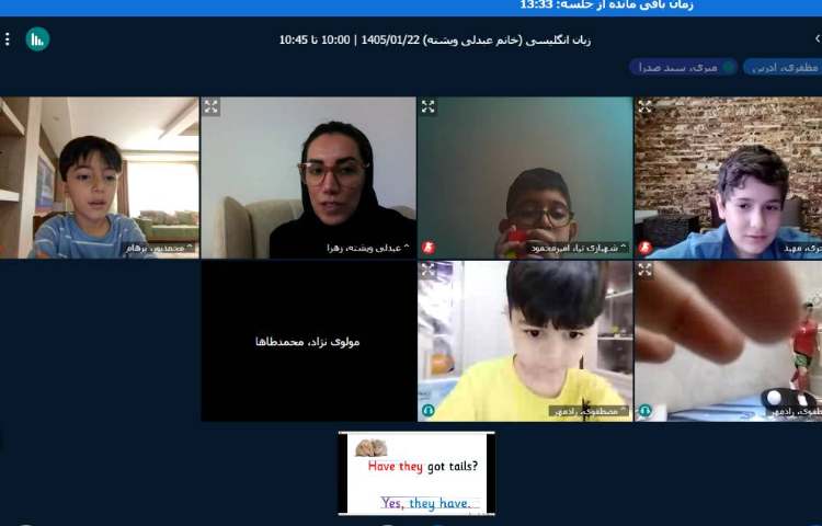 برگزاری کلاس آنلاین زبان انگلیسی 6