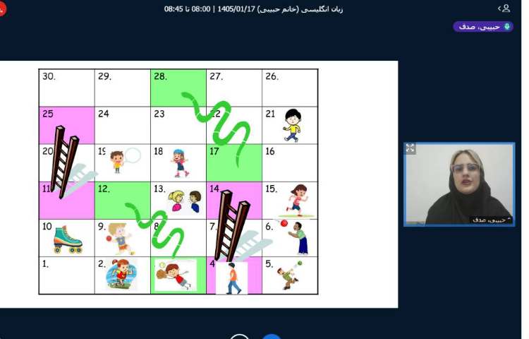 برگزاری کلاس آنلاین زبان انگلیسی 8