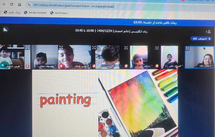 برگزاری کلاس آنلاین زبان انگلیسی 9