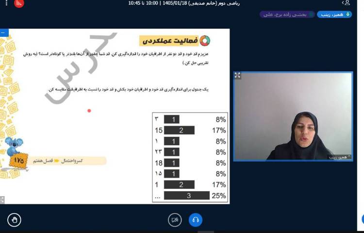 برگزاری کلاس آنلاین 10