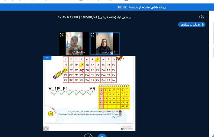برگزاری کلاس آنلاین 12