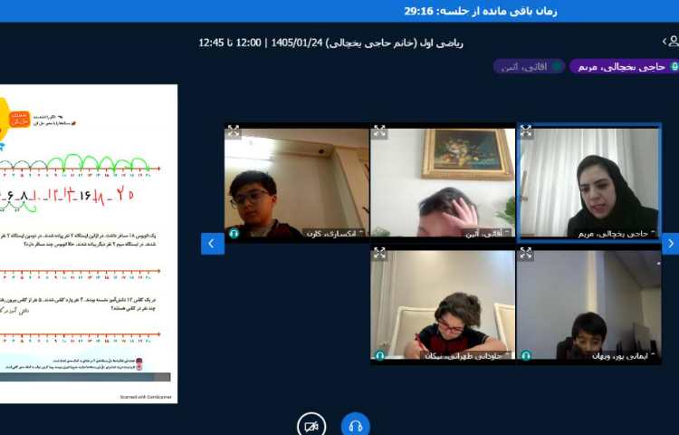 برگزاری کلاس آنلاین 13