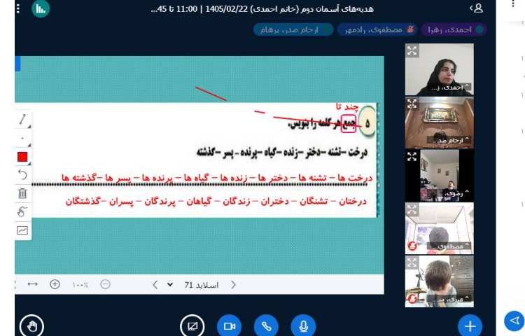برگزاری کلاس آنلاین 13