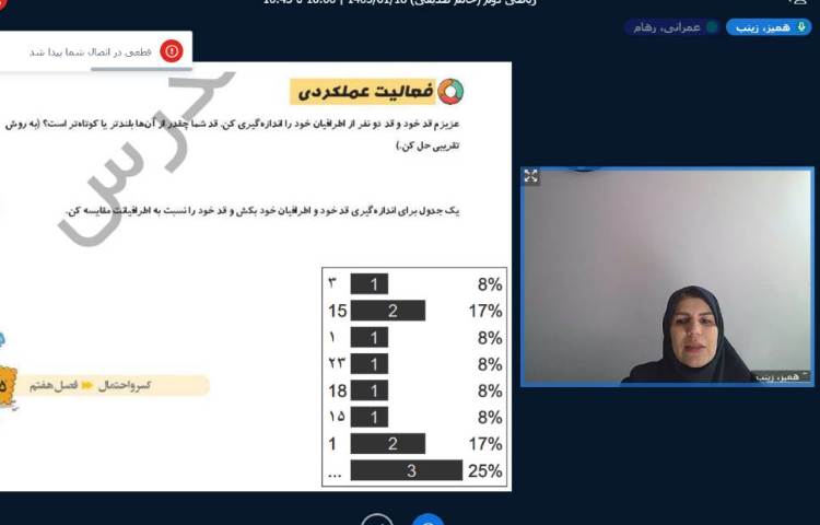 برگزاری کلاس آنلاین 14