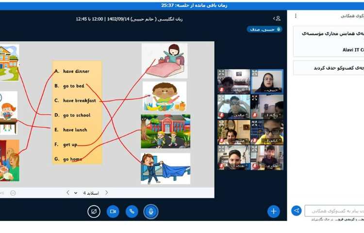 برگزاری کلاس آنلاین 15