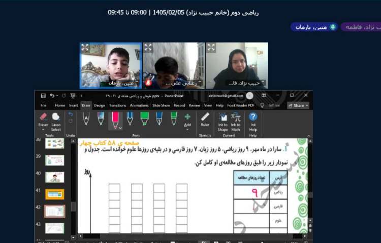برگزاری کلاس آنلاین 16