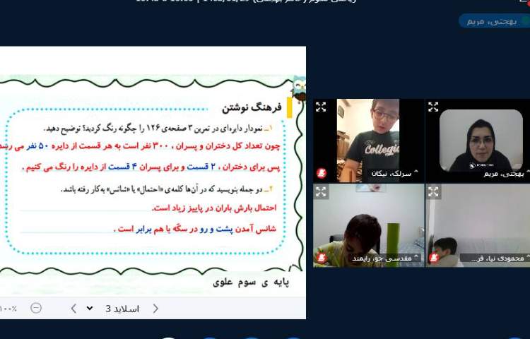 برگزاری کلاس آنلاین 17