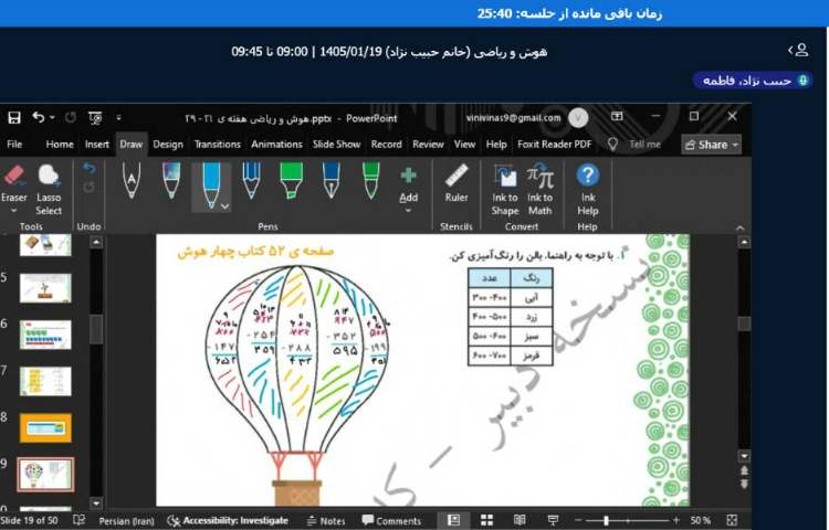 برگزاری کلاس آنلاین 18