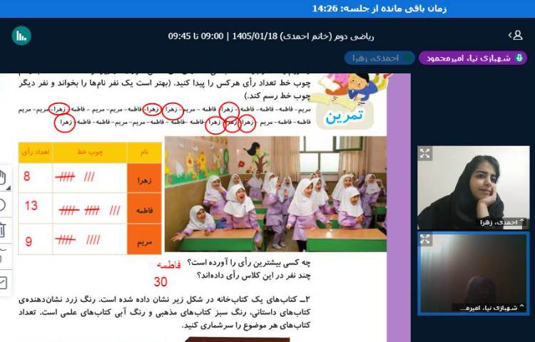 برگزاری کلاس آنلاین 19