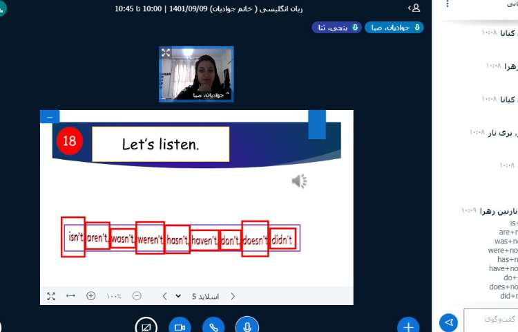 برگزاری کلاس آنلاین General English 2