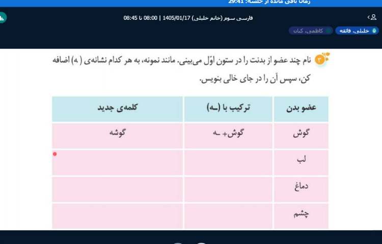 برگزاری کلاس آنلاین 21