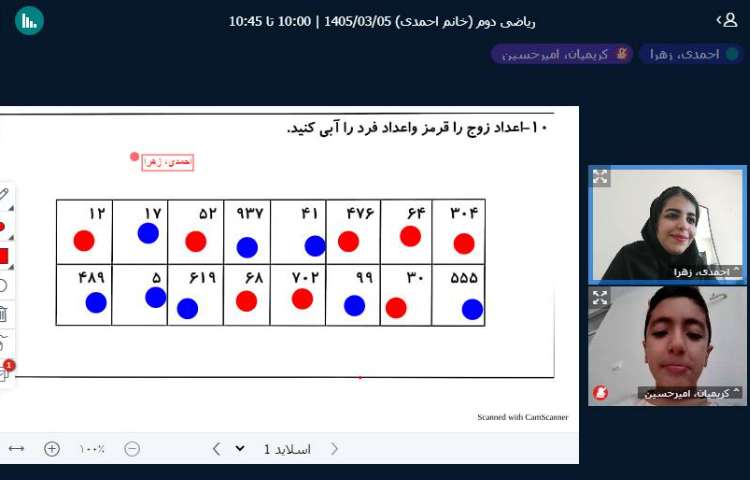 برگزاری کلاس آنلاین 22