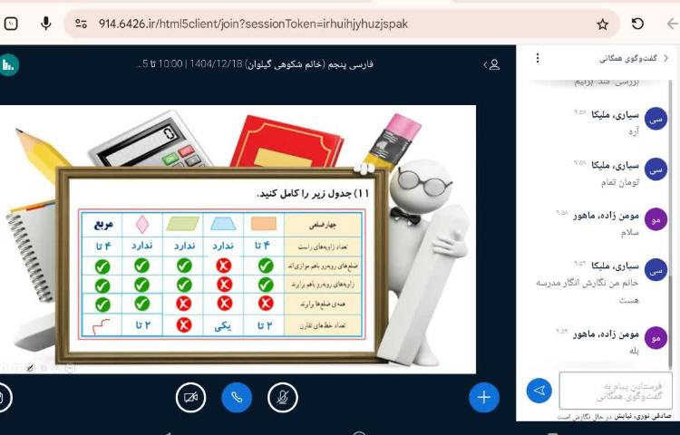 برگزاری کلاس آنلاین 3
