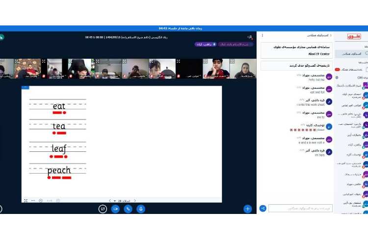 برگزاری کلاس‌های آنلاین زبان انگلیسی 2