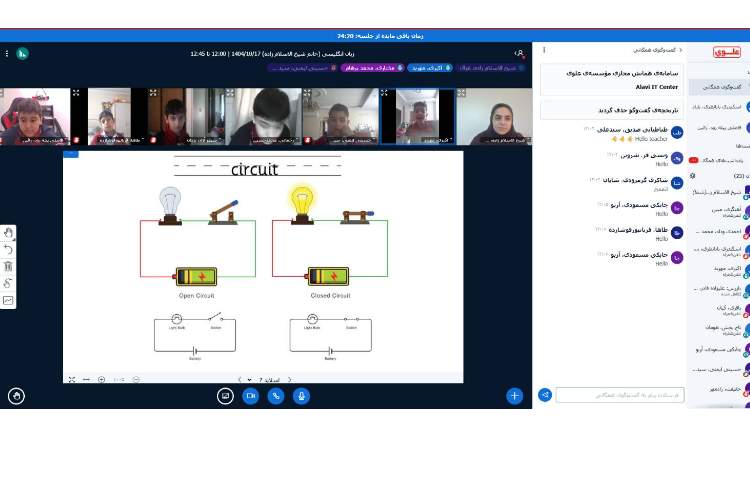 برگزاری کلاس‌های آنلاین Science 1