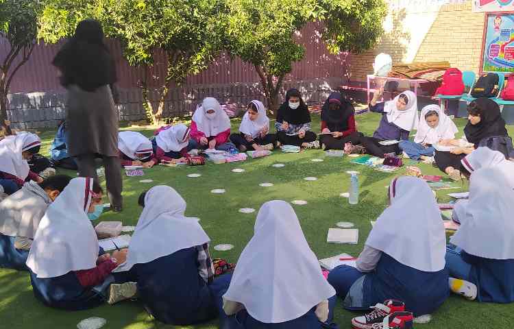 برگزاری کلاس های بدون دیوار در مجتمع آموزشی پرتوعلوی شیراز 1
