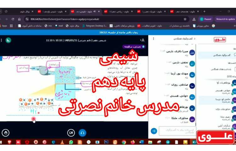 برگزاری کلاس‌های برخط 1