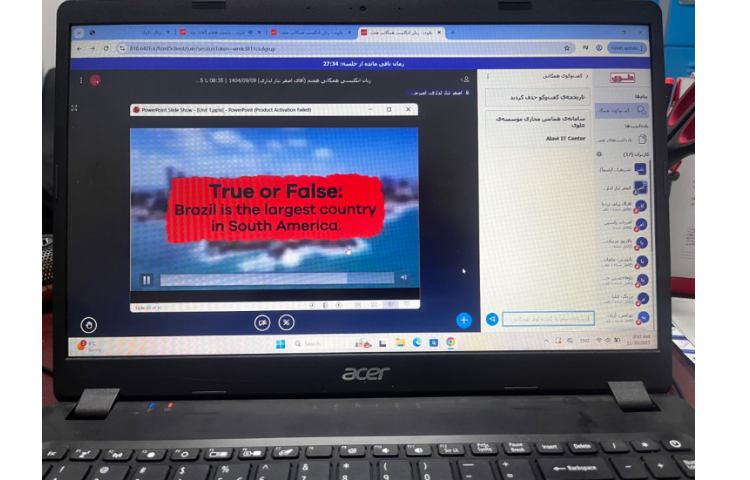 برگزاری کلاس‌های مجازی برای دانش‌آموزان عزیزم در پایه هفتم 1404/09/09 2