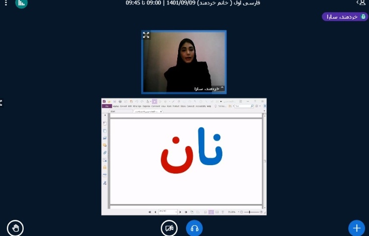 :برگزاری کلاس های پایه، زبان و فوق برنامه و تبریک روز پرستار در کلاس های آنلاین دبستان علوی 2