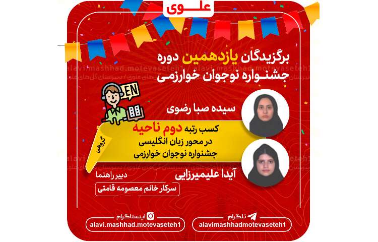 برگزیدگان یازدهمین دوره جشنواره نوجوان خوارزمی 2