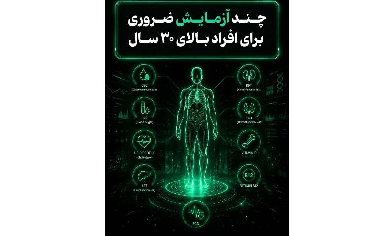 بهداشت چند آزمایش ضروری برای افراد بالای 30 سال