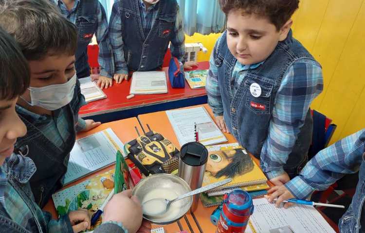 :تاثیر آب بر روی موادی مثل شکر، گچ، بیسکویت و کاغذ مربوط به درس 13 علوم 4